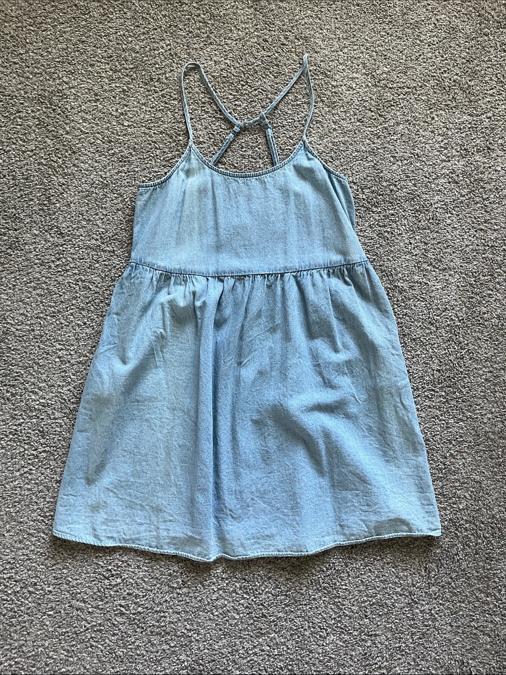 American Eagle Outfitters Light Blue Denim Mini Dress